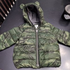 Baby Gap camo puffer coat
